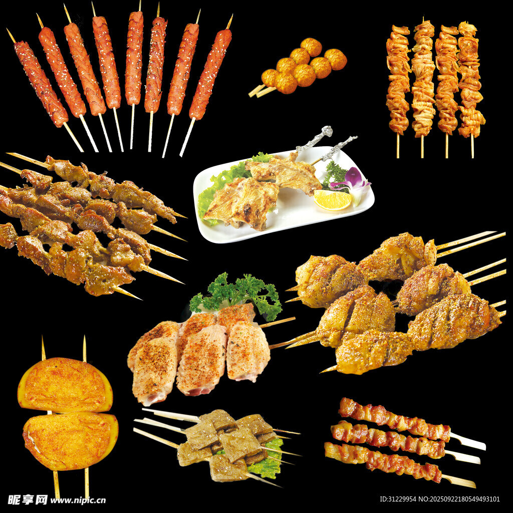 多樣美味燒烤串串大集合