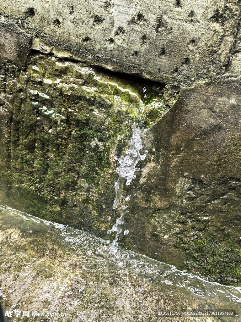 石縫間的潺潺細流