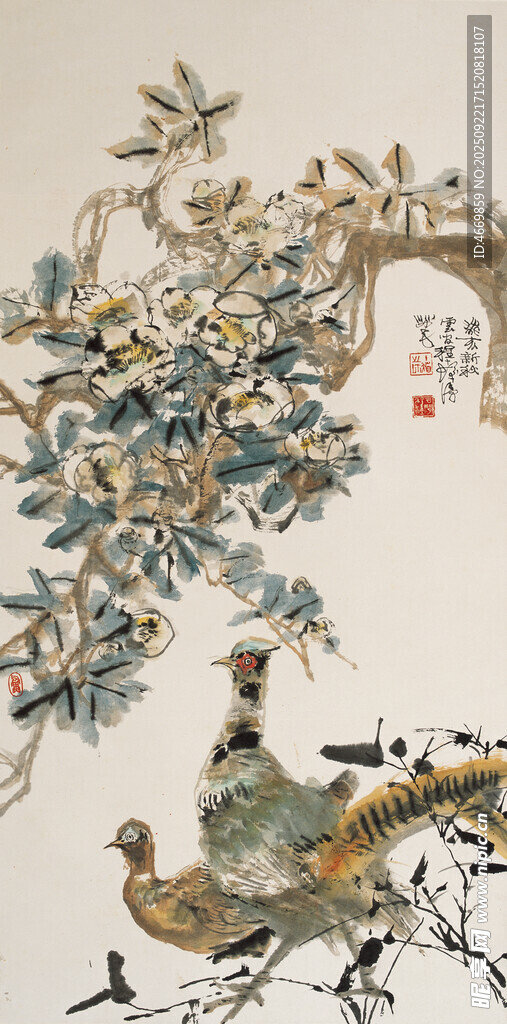 中式花鳥圖