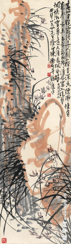 水墨寫意花卉圖