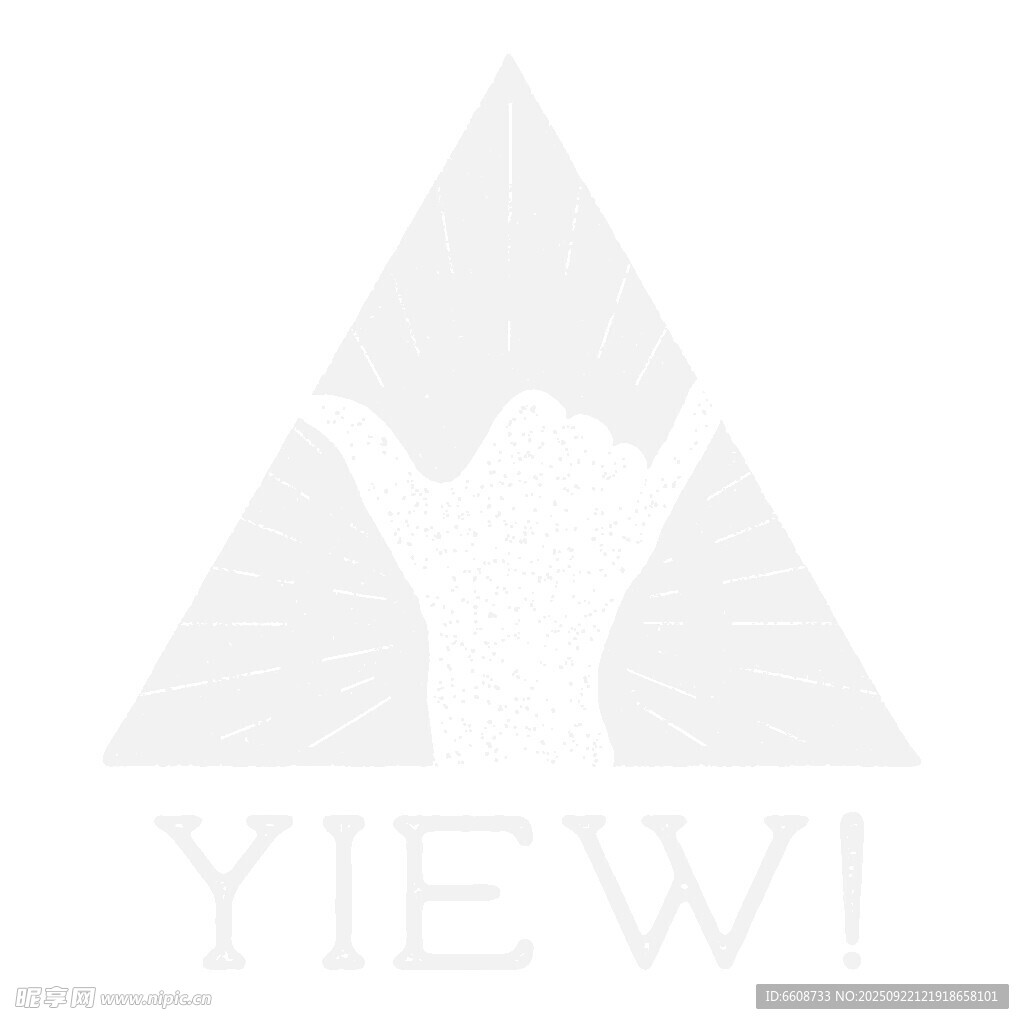 簡約三角手勢標(biāo)志設(shè)計