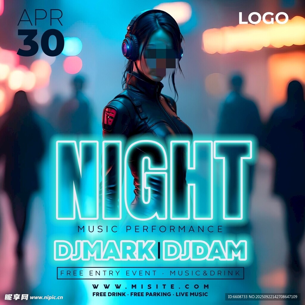 夜場炫酷DJ表演