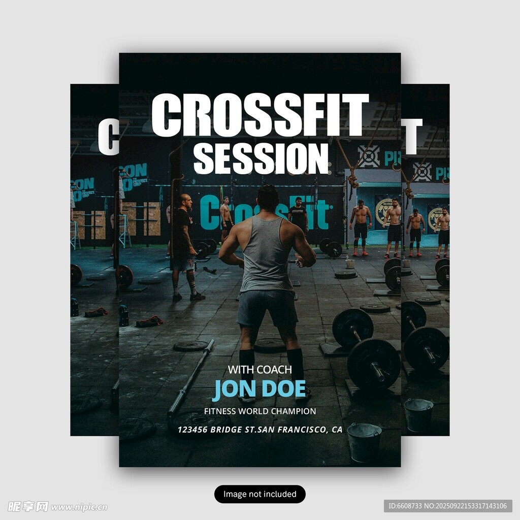 CrossFit訓(xùn)練課程海報(bào)