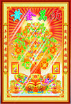 新年發(fā)財(cái)樹黃金萬(wàn)兩喜慶裝飾圖