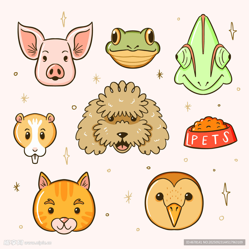 可愛動物卡通形象集合
