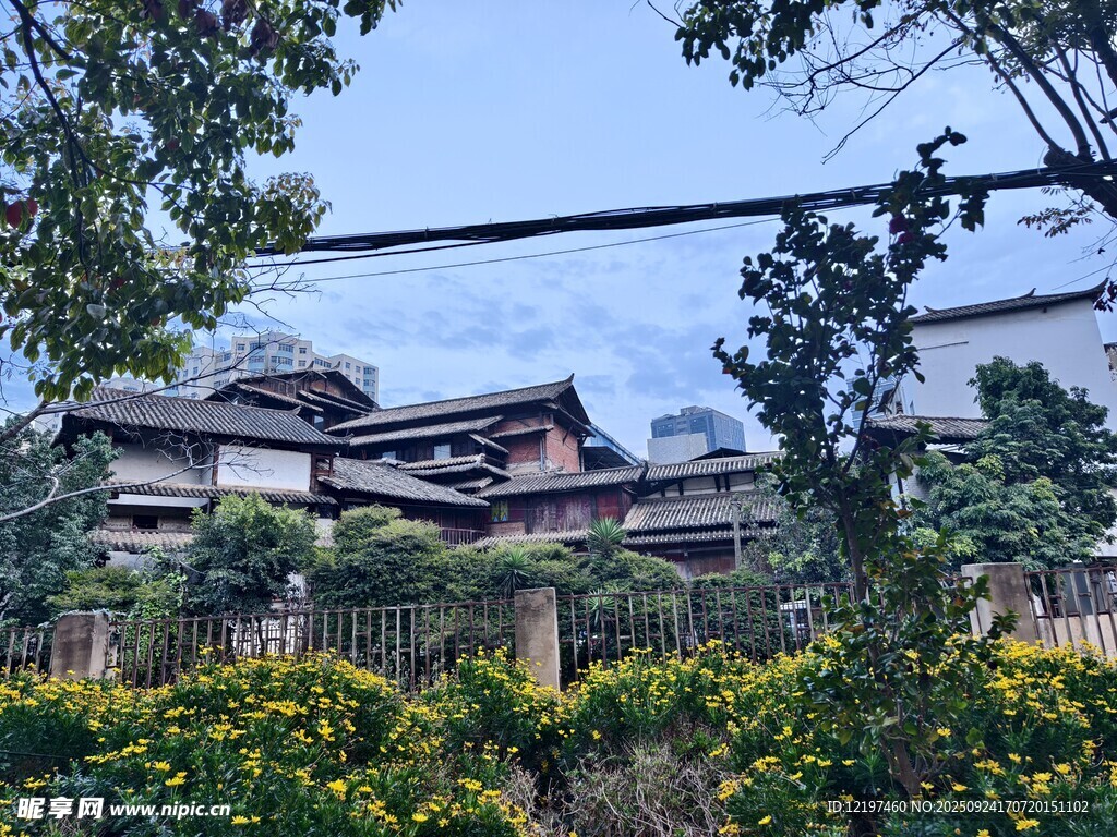 日式傳統(tǒng)建筑隱于綠植間