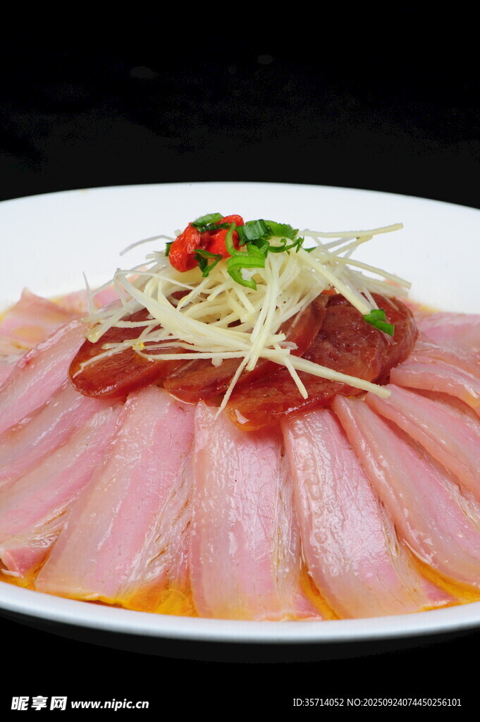 美味火腿切片擺盤