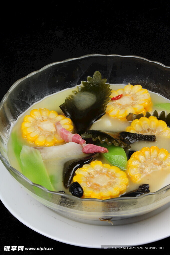 玉米蝦仁蔬菜湯