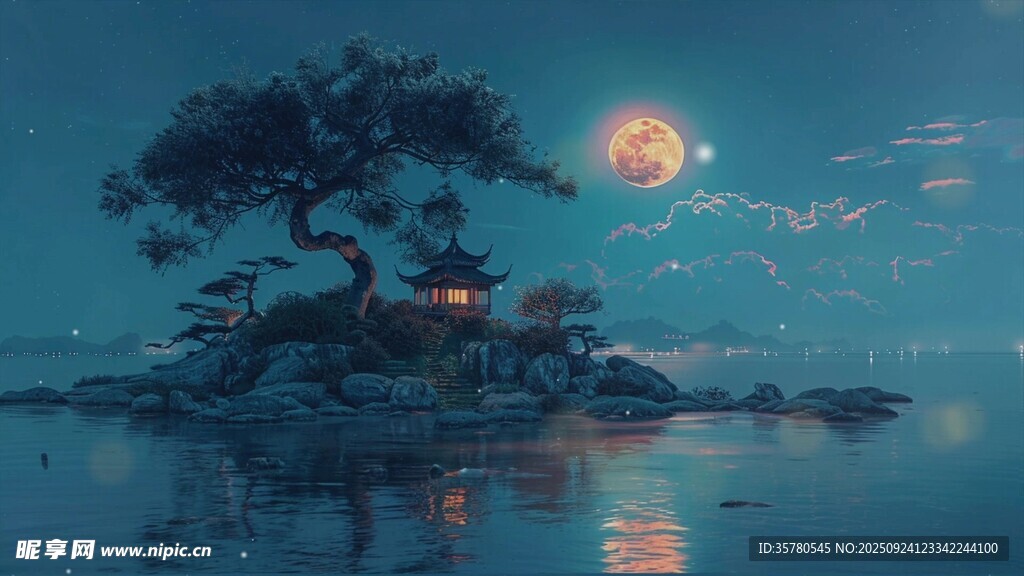 唯美意境卡通視頻素材