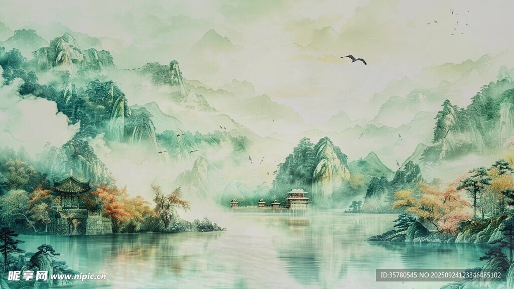 唯美意境卡通視頻素材