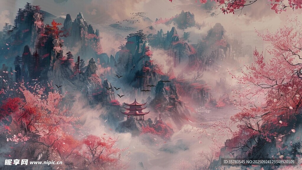 唯美意境卡通視頻素材