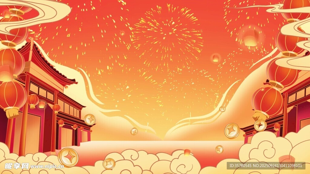 春節(jié)喜慶視頻素材