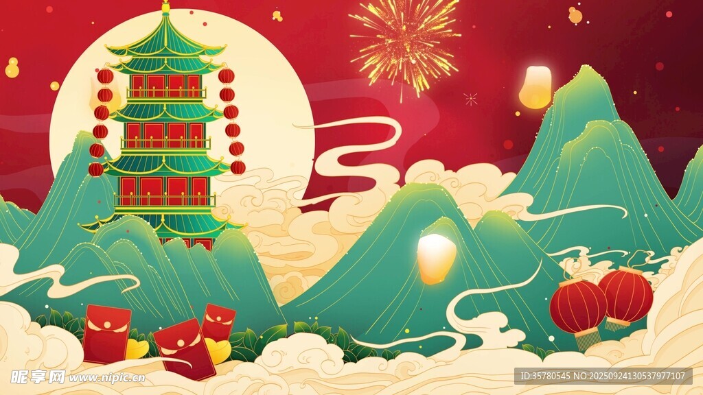 春節(jié)喜慶視頻素材
