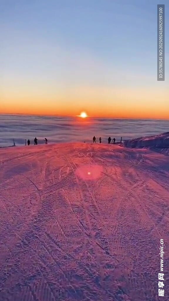 夕陽晚霞云層景觀素材