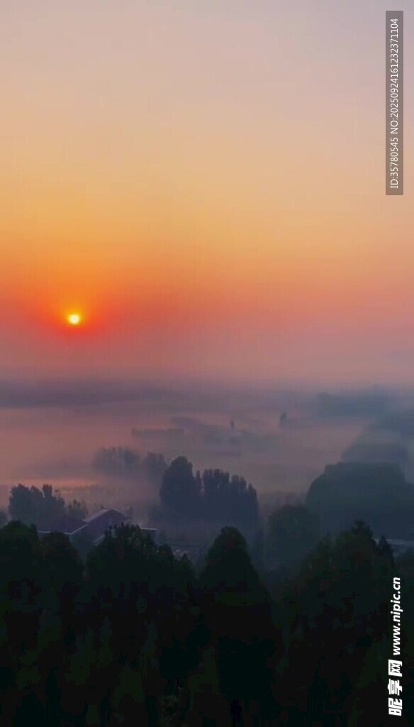 夕陽晚霞云層景觀素材