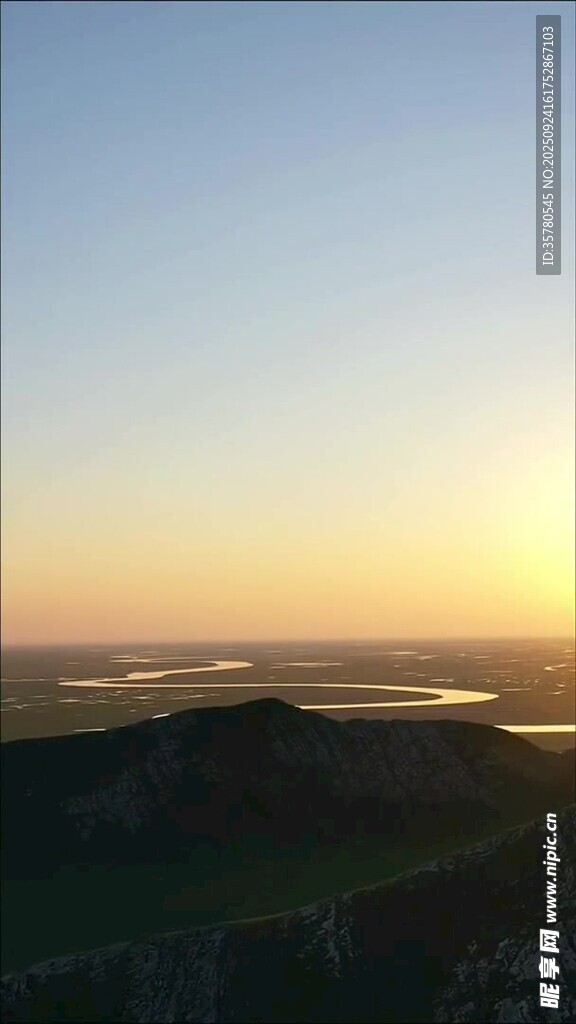 夕陽晚霞云層景觀素材