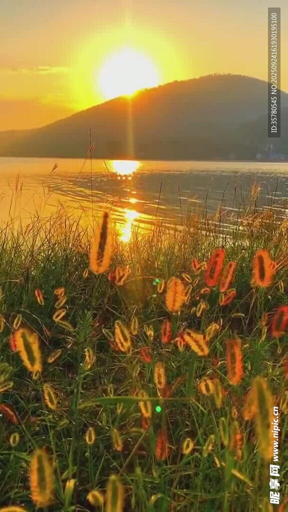 夕陽晚霞云層景觀素材
