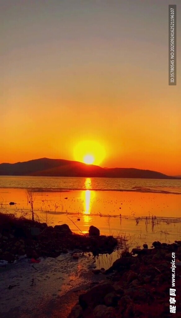 夕陽晚霞云層景觀素材