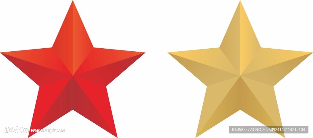 立體五角星圖標(biāo)