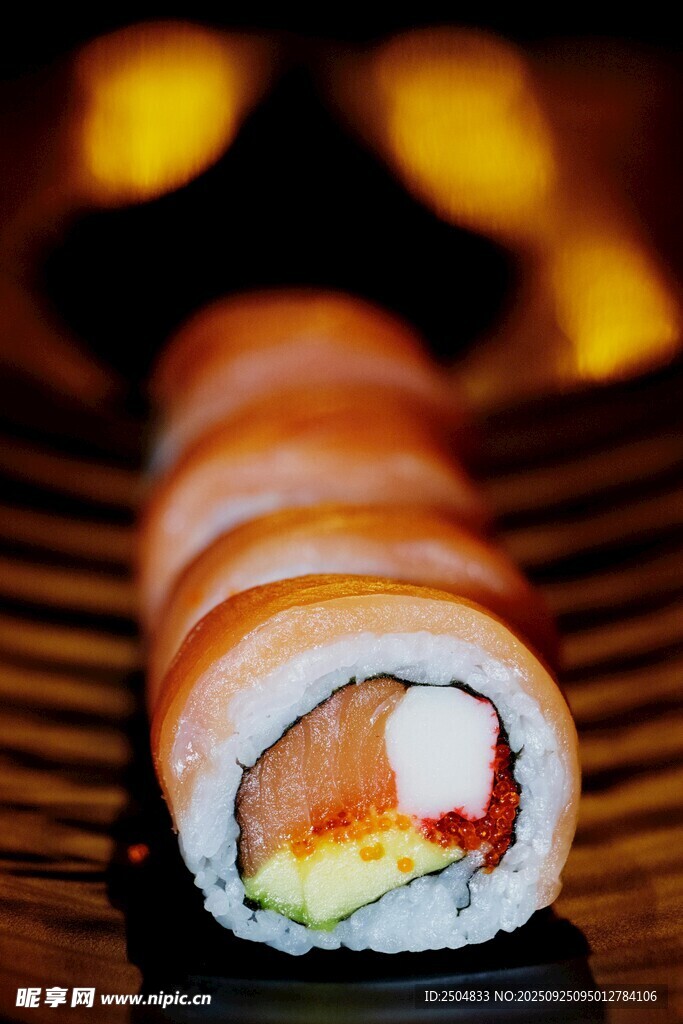 美味壽司卷特寫