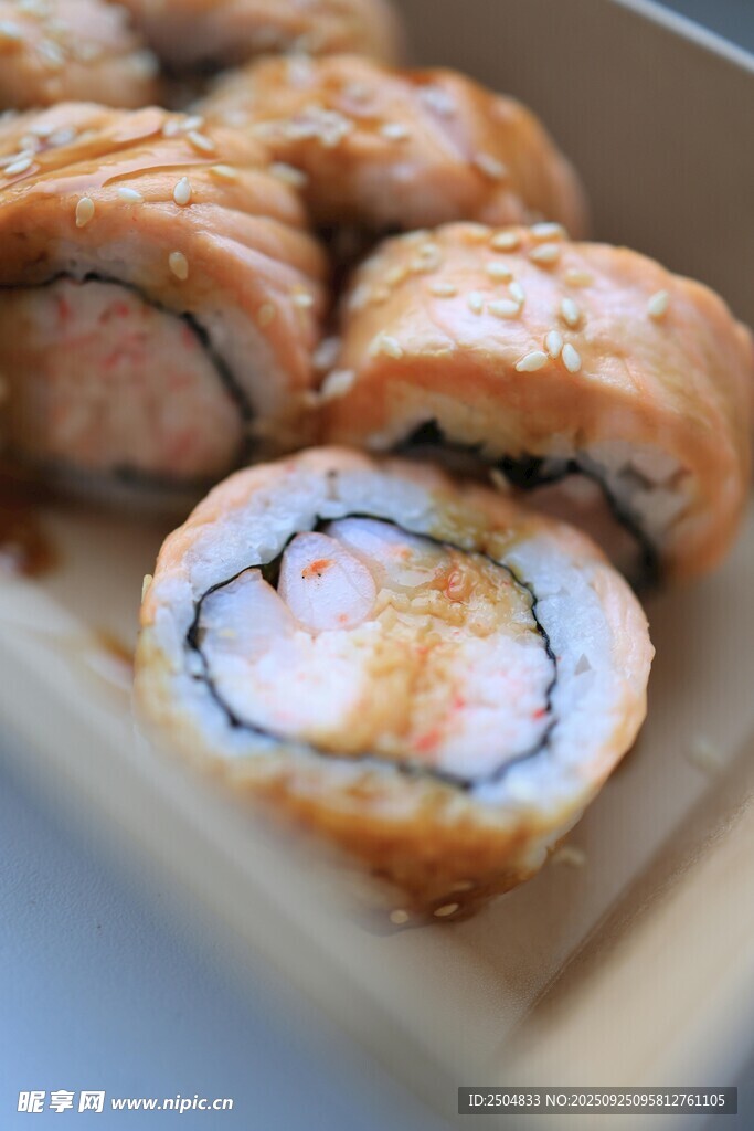 美味壽司卷展示