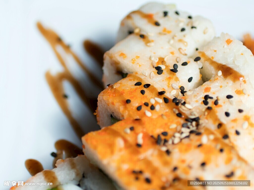 美味芝麻三文魚(yú)切片