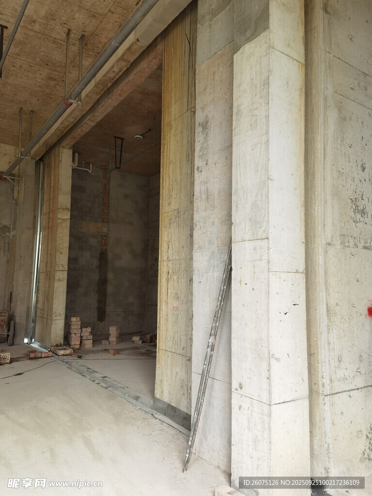 室內(nèi)建筑施工場景