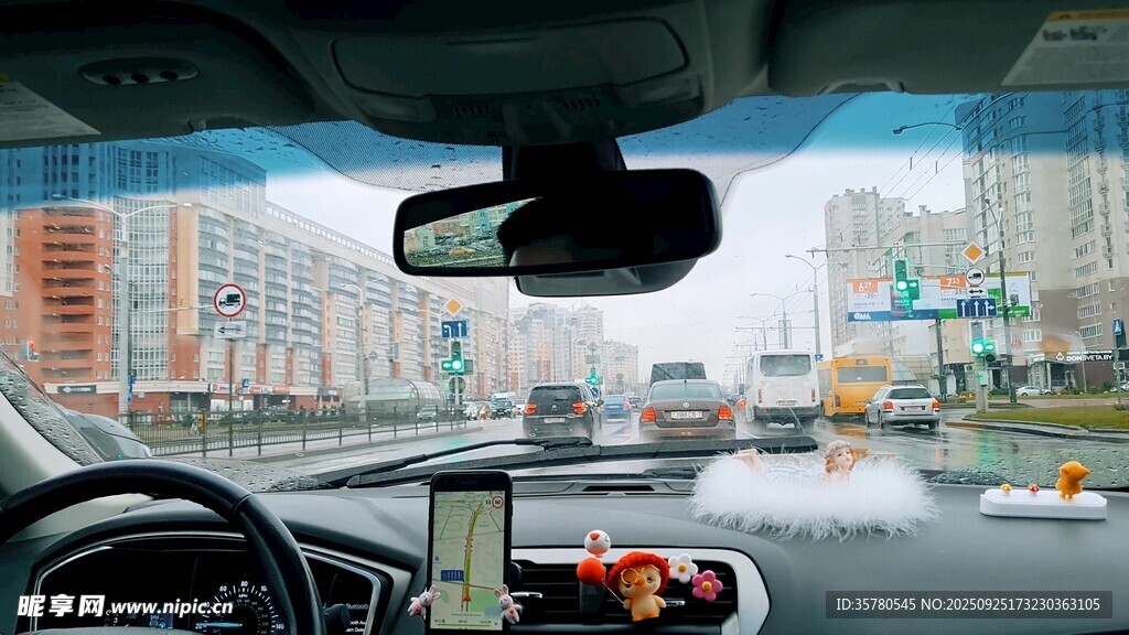 開車第一視角素材