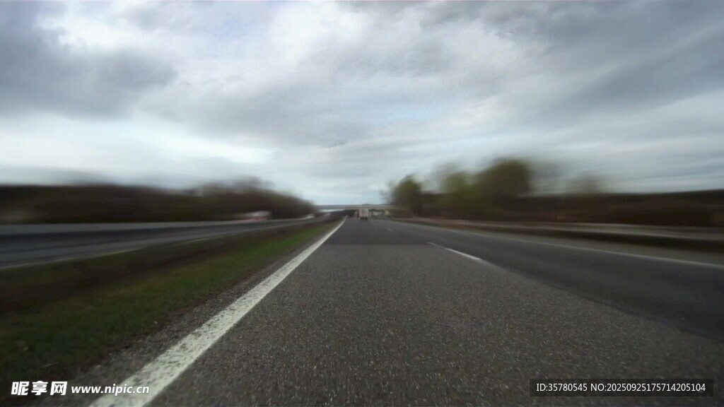 開車第一視角素材