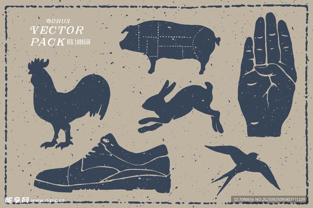 動物與物品創(chuàng)意圖案