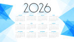2026年日歷模板 