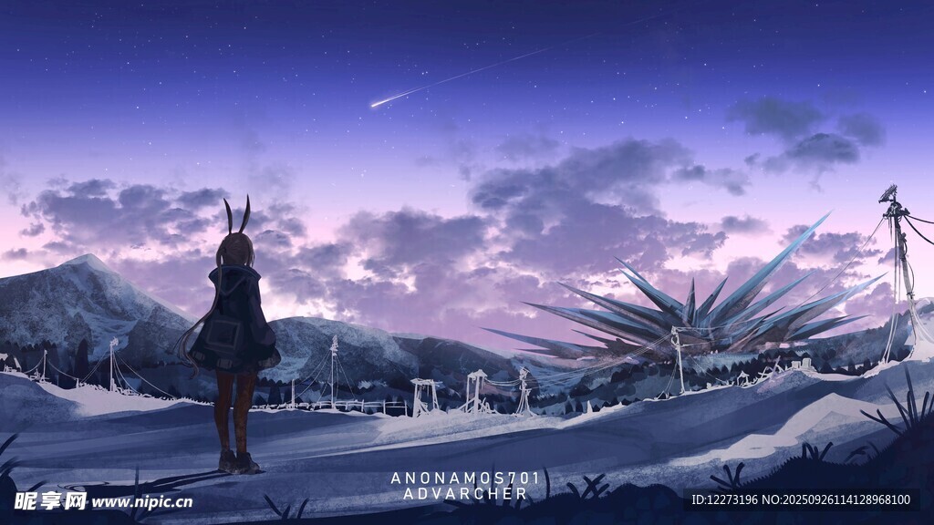 雪夜孤影 