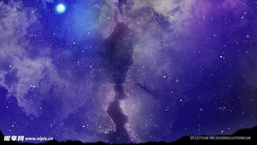 夢(mèng)幻星空下的神秘景象