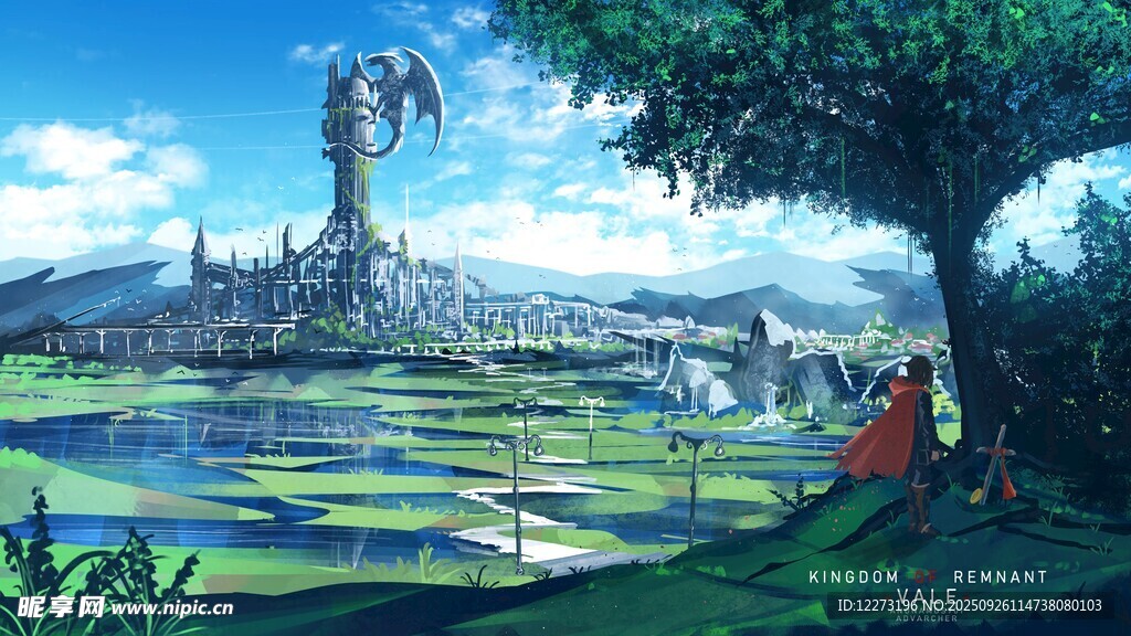 奇幻田園中的神秘城堡