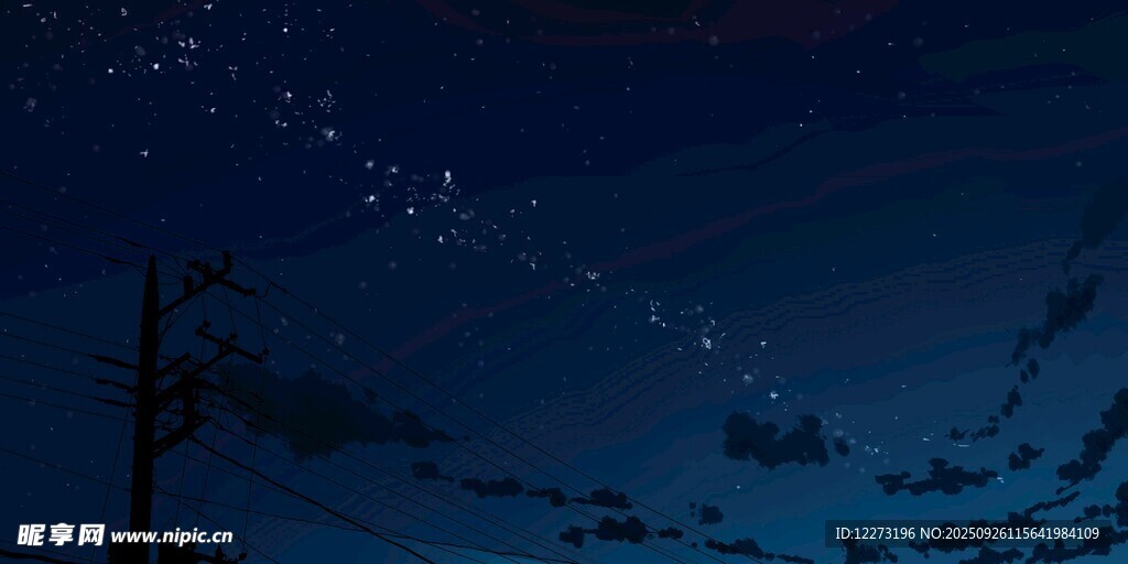 夜空下的雪山與閃爍繁星