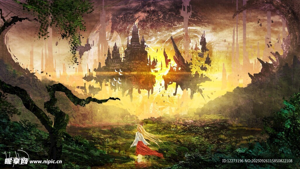 奇幻森林中的神秘冒險(xiǎn)場景
