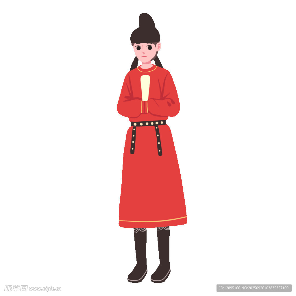 古代紅衣官吏形象