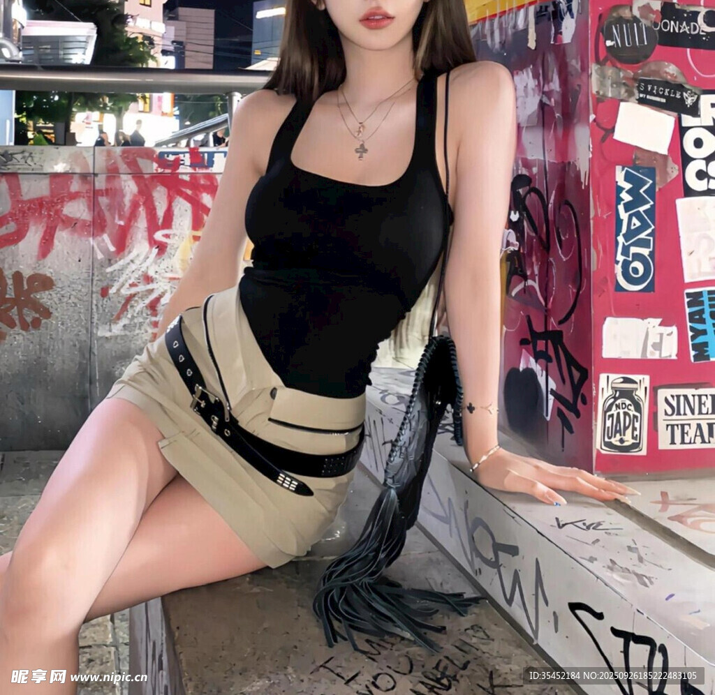 休閑的女孩