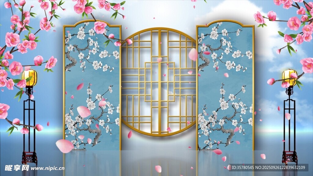 中國風(fēng)古典舞臺(tái)背景