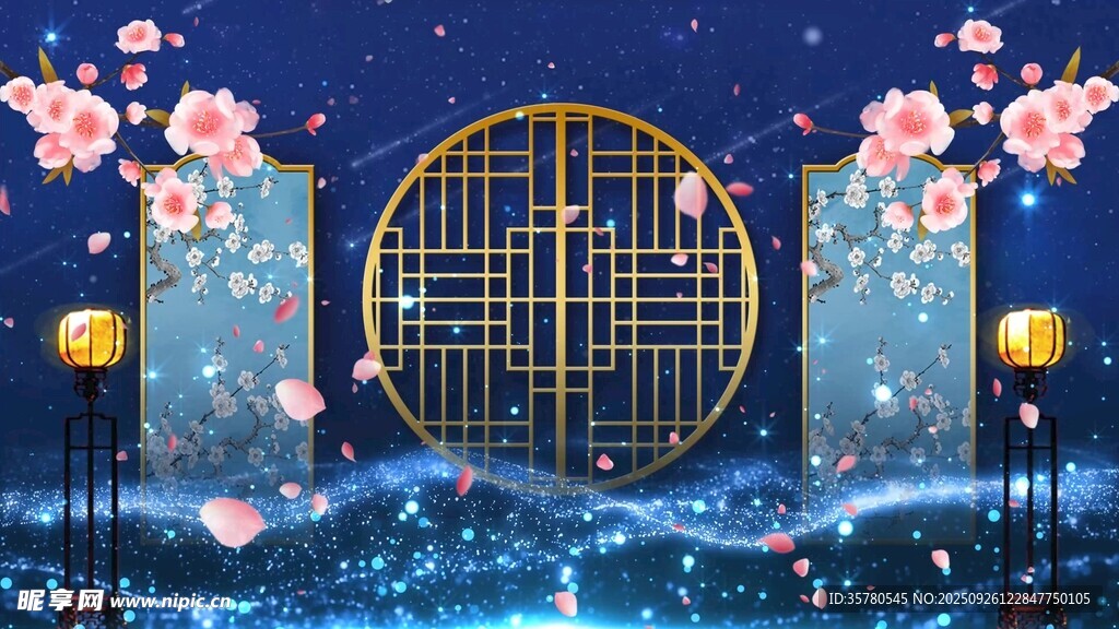 中國風古典舞臺背景