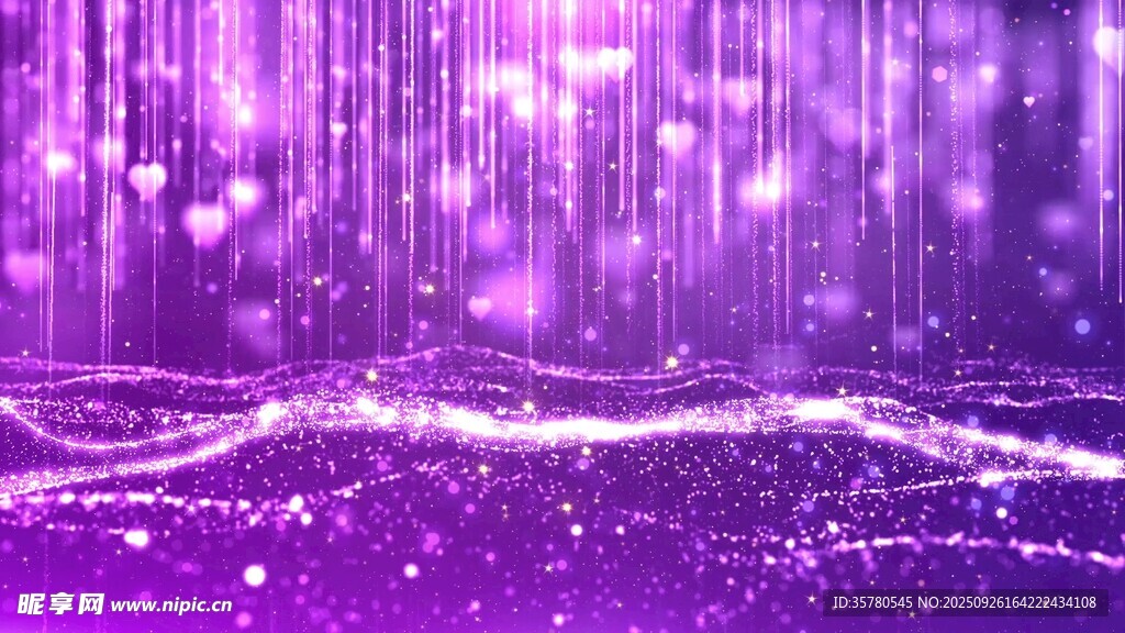 夢幻紫色森林光影背景
