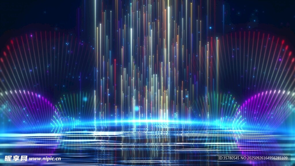 炫彩燈光特效舞臺背景
