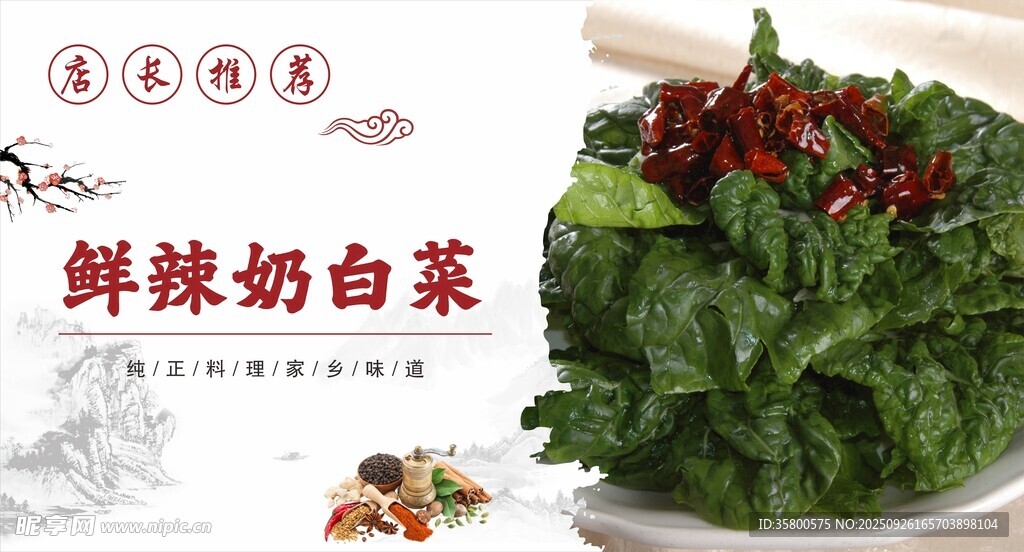 鮮辣奶白菜 