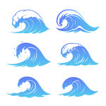 藍(lán)色海浪圖案 
