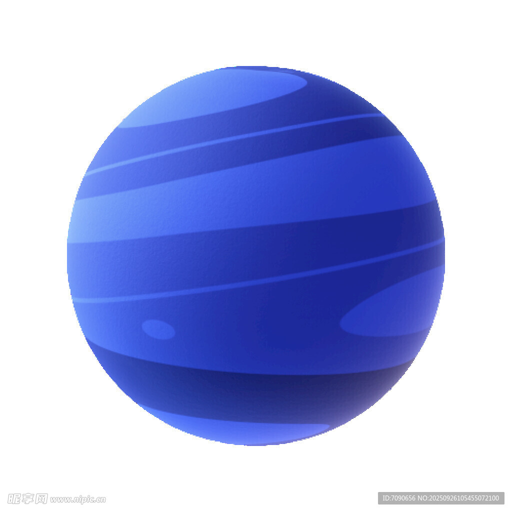 藍(lán)色星球圓球插畫