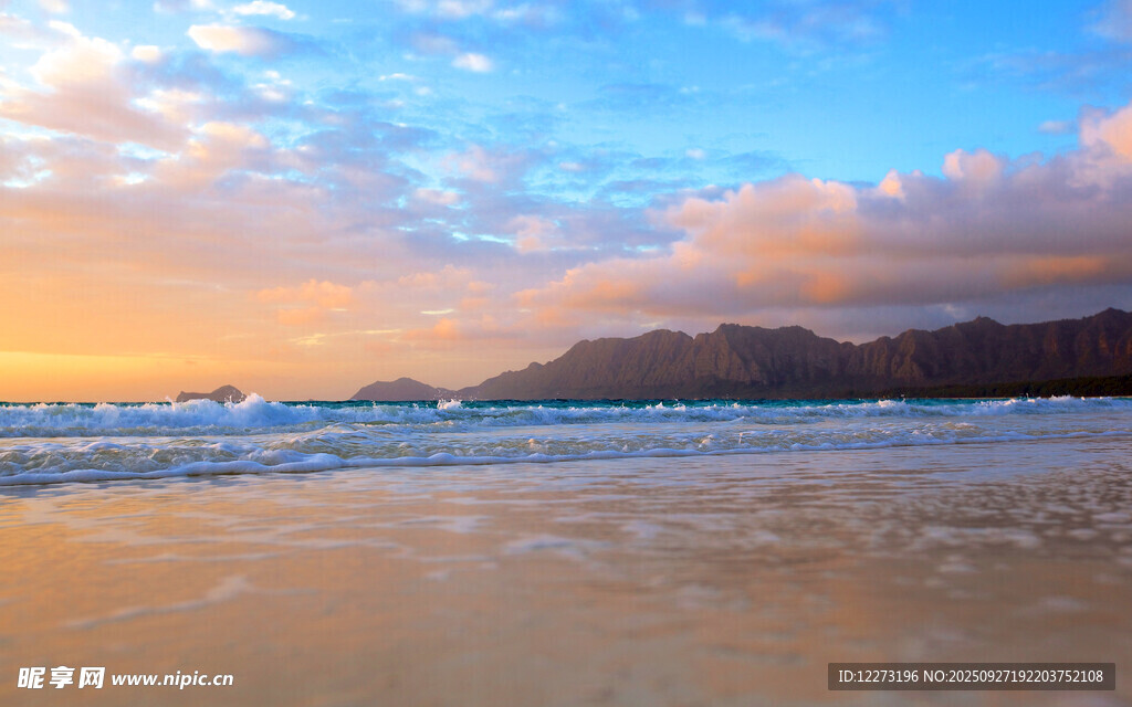 海邊日落美景