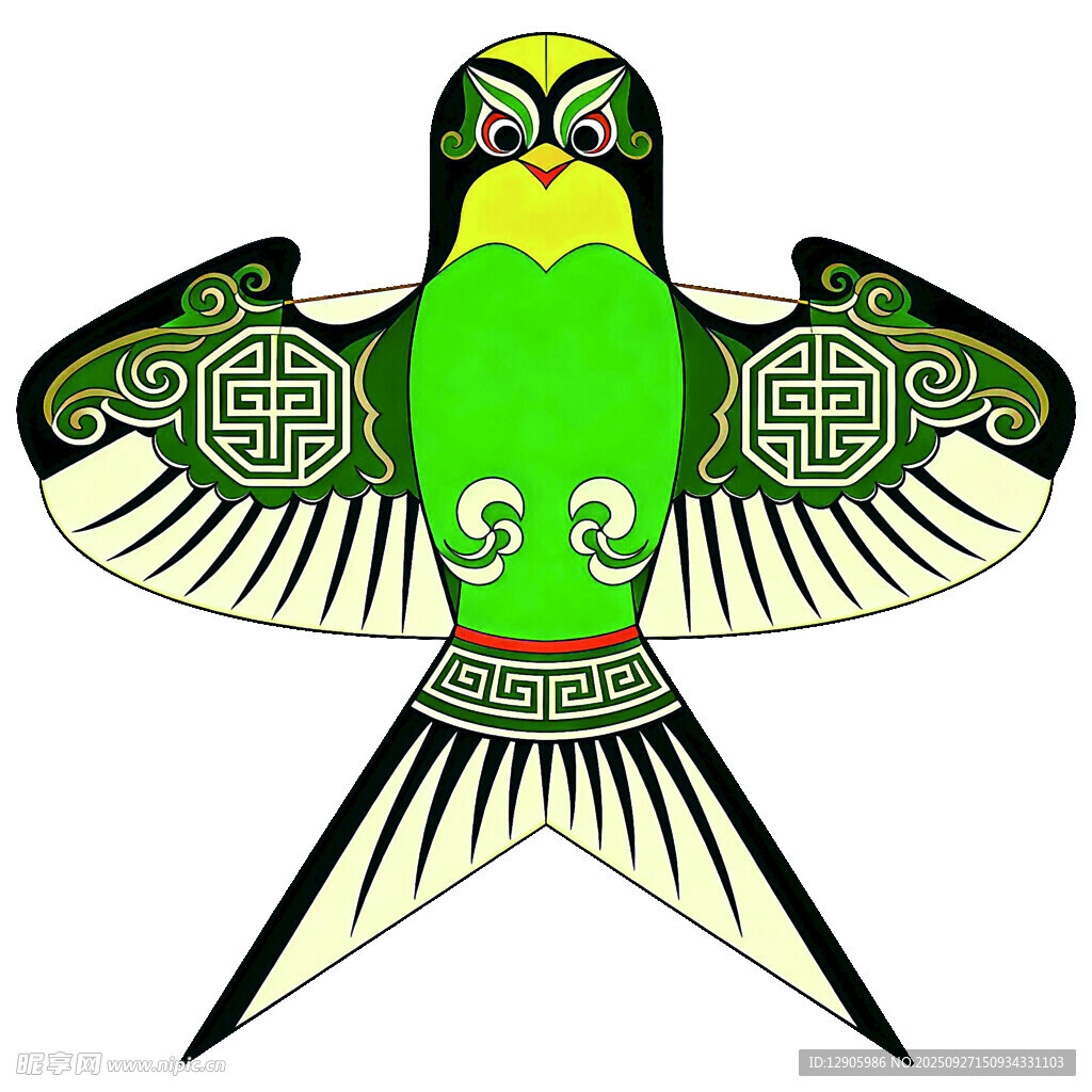 傳統(tǒng)中式燕子風(fēng)箏圖案