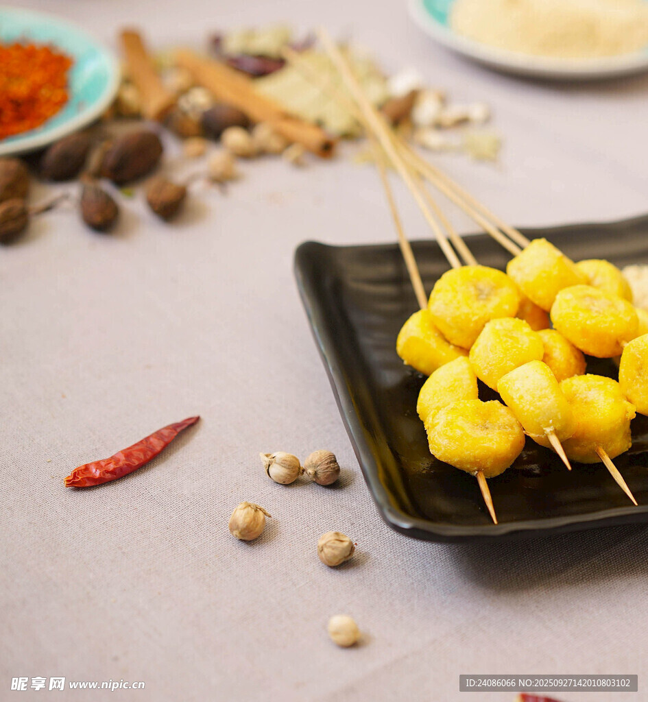美味金黃魚丸串串