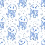 卡通水母圖案