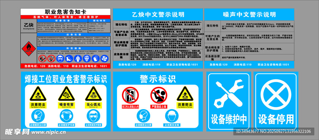 安全標識集合展示